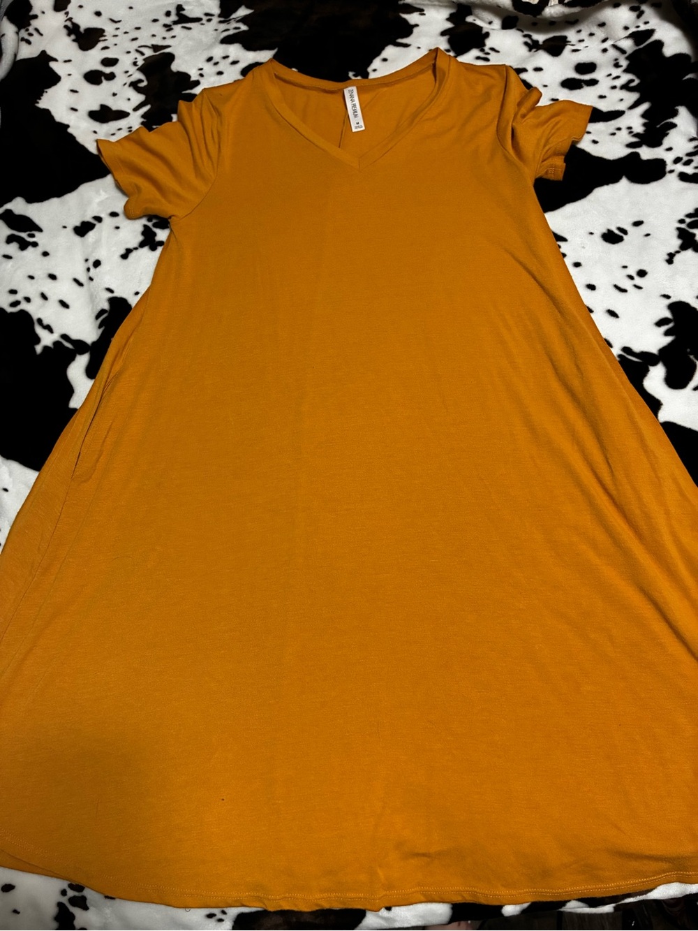 Auburn Orange Dress w/ Pockets